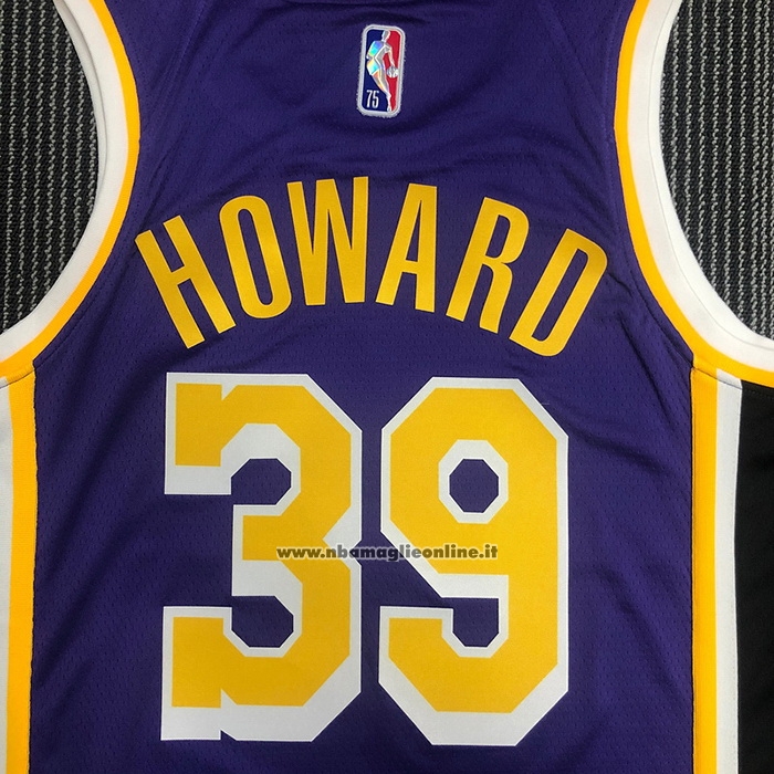 Maglia Los Angeles Lakers Dwight Howard #39 Statement 2021-22 Viola